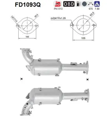 Comprar Filtro de partículas Nissan Pathfinder  R51M