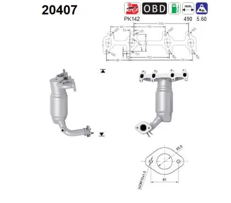 Convertidor catalítico Ford Fiesta IV desde 283,61 €