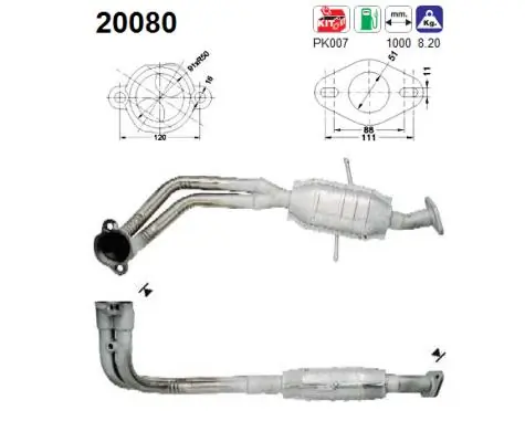 Catalizador 315B90053H Autospeed