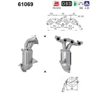 Catalizador de gasolina y diésel Hyundai I20  (2014-2021)