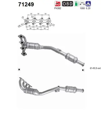 Comprar Catalizador Mercedes A  W169 a bajo precio