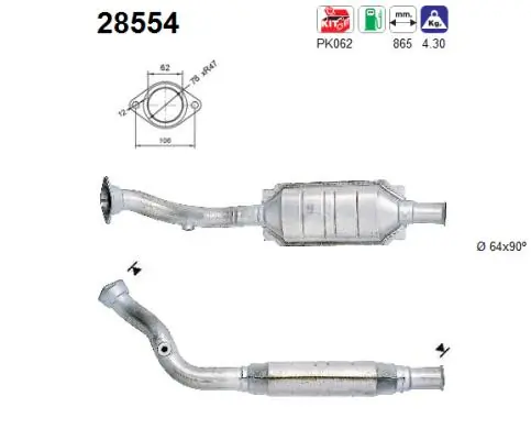 Catalizador para Peugeot 405 15B
