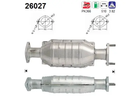 Catalizador para Mitsubishi Space Star DG0