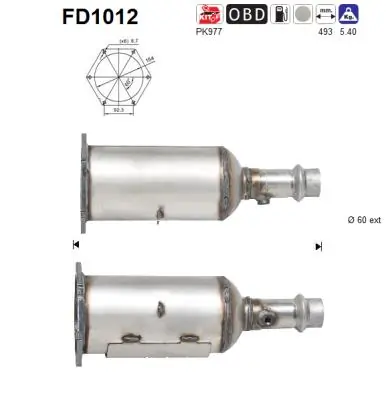 FAP Peugeot 607  (9D, 9U)