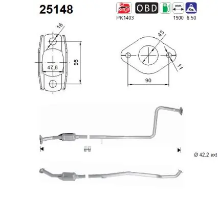 Catalizador para Mazda 2 DE