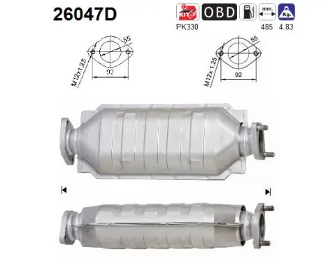 Convertidor catalítico Mitsubishi L 200  desde 318,29 €