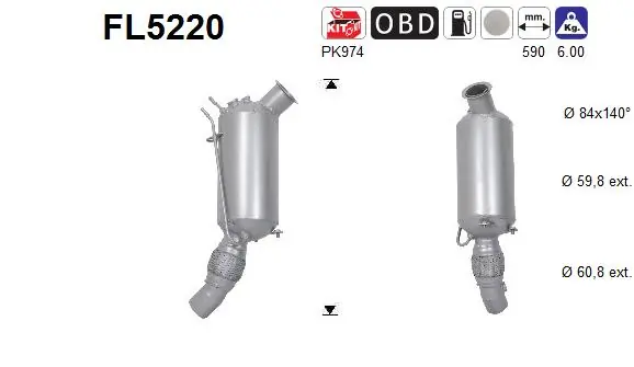 Comprar Filtro de partículas (FAP) 5  F10