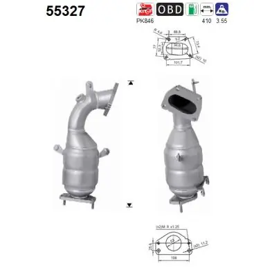 Catalizador de gasolina y diésel Alfa Romeo Giulietta (2010-2020)