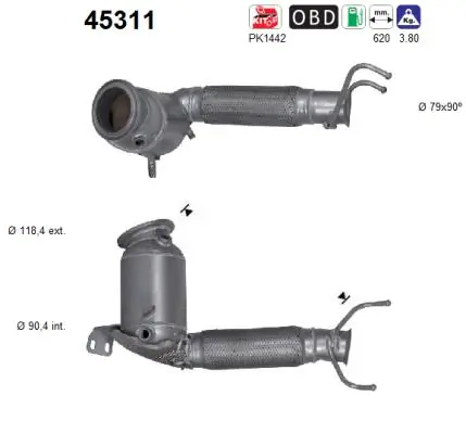 Comprar Convertidor catalítico X2  F39
