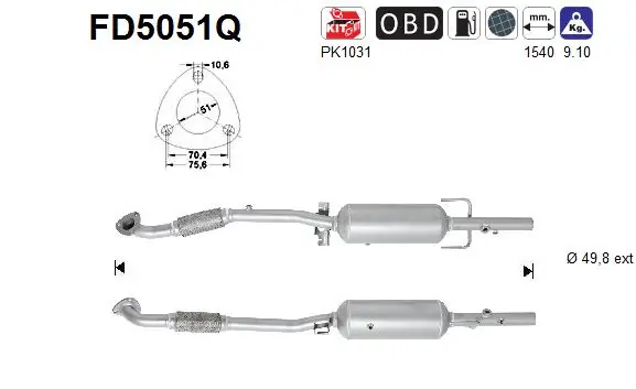 FAP General Motors 13216985