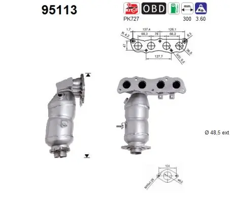 Catalizador 315B91403H Autospeed