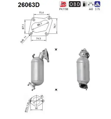Comprar Catalizador Mitsubishi L 200  KA, KB a bajo precio