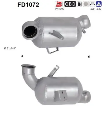 Filtro de partículas para Mercedes C W204