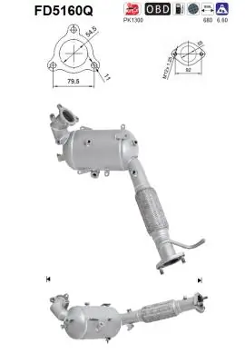 Catalizador Mitsubishi Outlander III SUV (GF, GG) (2010 - 2022) precio, desde 547,48 EUR