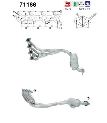 Comprar Convertidor catalítico A  W168