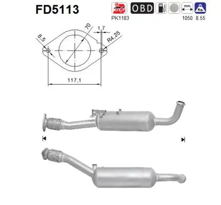 Comprar Filtro de partículas diésel Opel Vivaro  F7 a bajo precio