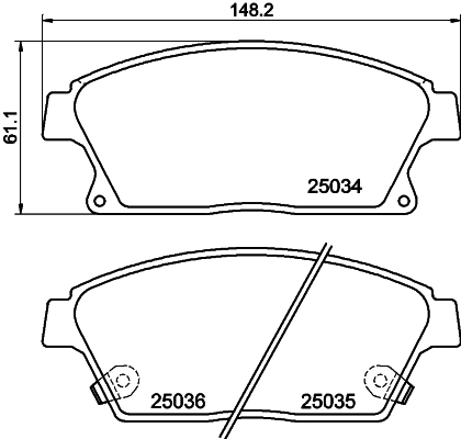 1617287280 Peugeot/Citroen Pastillas delanteras