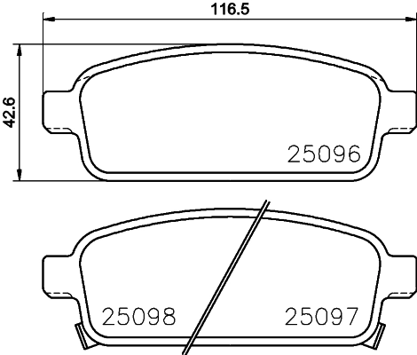 1617287080 Peugeot/Citroen Pastillas freno traseras