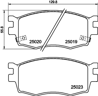 Pastillas delanteras para KIA Rio II JB