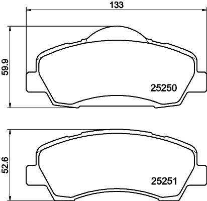 8660006827 Renault (RVI) Pastillas delanteras