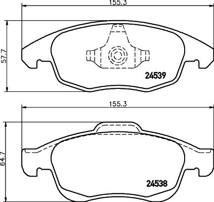 1617272980 Mitsubishi Pastillas delanteras