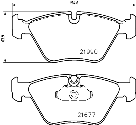 Pastillas delanteras para BMW 3  E46