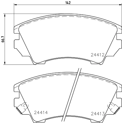 Pastillas delanteras para Opel Insignia A G09