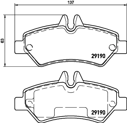PF0300 Magneti Marelli Pastillas freno traseras