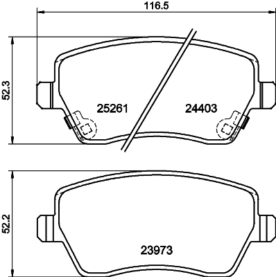 Pastillas delanteras para Suzuki Swift III RS