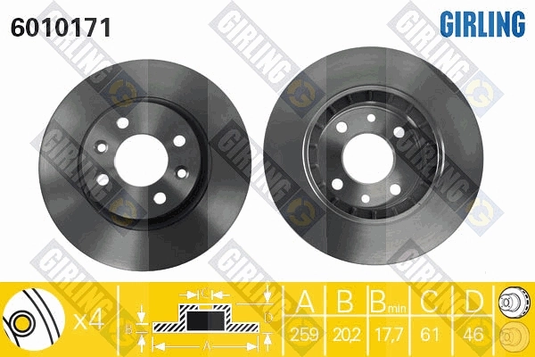 Disco de freno delantero Renault 18  sedán comprar en España