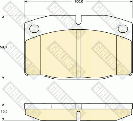 Pastillas de freno delanteras para Opel Kadett (35, 36, 45, 46)