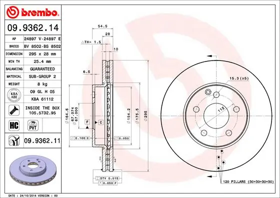 Comprar 1622809780 Peugeot/Citroen Freno de disco delantero