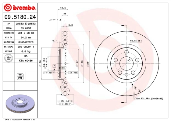 Comprar 230338 VAG Freno de disco delantero