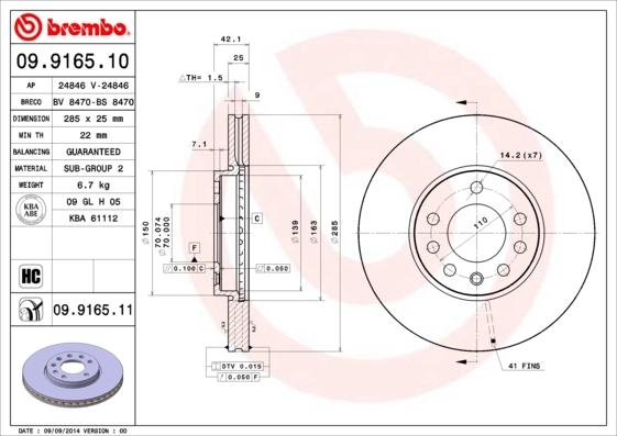 Comprar 93171497 Fiat/Alfa/Lancia Freno de disco delantero