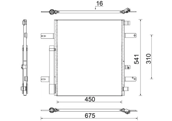 Condensador aire acondicionado AC853000S Mahle Original