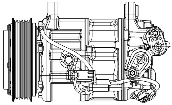 Compresor de aire acondicionado ACP599000P Mahle Original