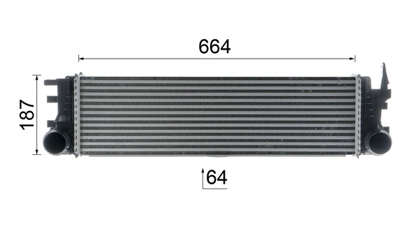 CI180000P Mahle Original Radiador de intercooler
