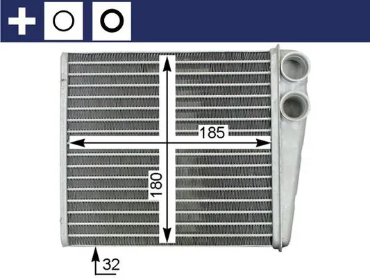 AH208000S Mahle Original Radiador interior