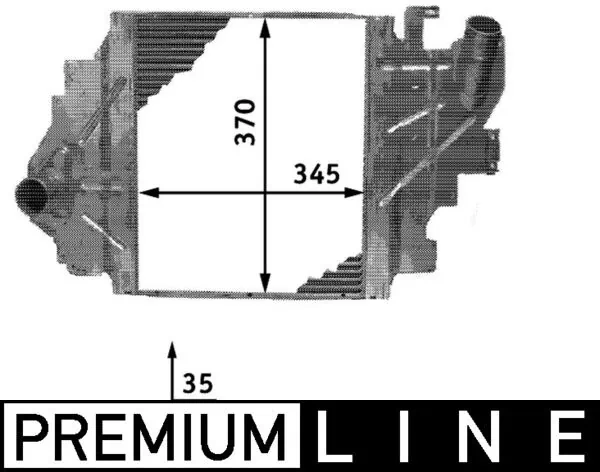 CI65000P Mahle Original Radiador de intercooler