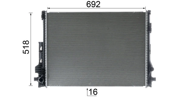 Radiador de água Mahle Original CR2605000P
