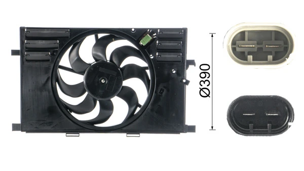 Ventilador de radiador CFF557000P Mahle Original
