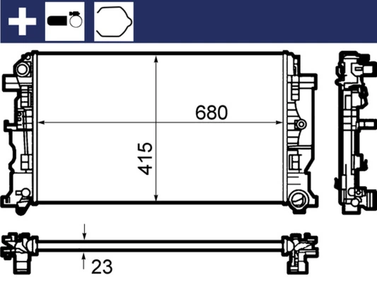 Comprar CR1710000S Mahle Original Radiador de auto