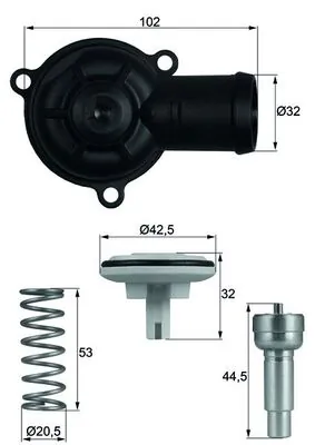 Termostato MAHLE TI22087D