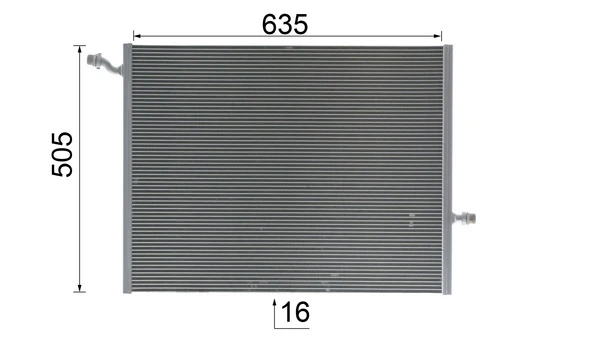 Radiador adicional de refrigeración del motor CR2099000P Mahle Original