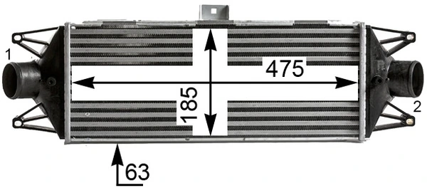 Intercooler CI438000S Mahle Original