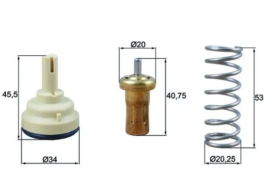 TX20980D Mahle Original Termostato de agua