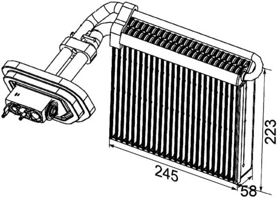 AE99000P Mahle Original Evaporador, aire acondicionado