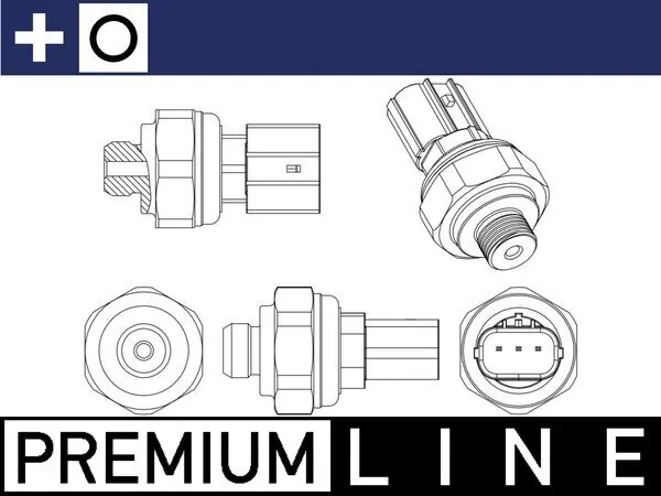 ASE10000P Mahle Original Sensor de baja presion aire acondicionado