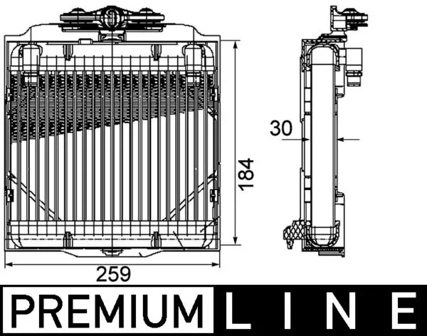 CLC102000P Mahle Original Radiador de refrigeración de la transmisión