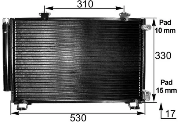Condensador aire acondicionado Toyota Yaris  (NCP2)
